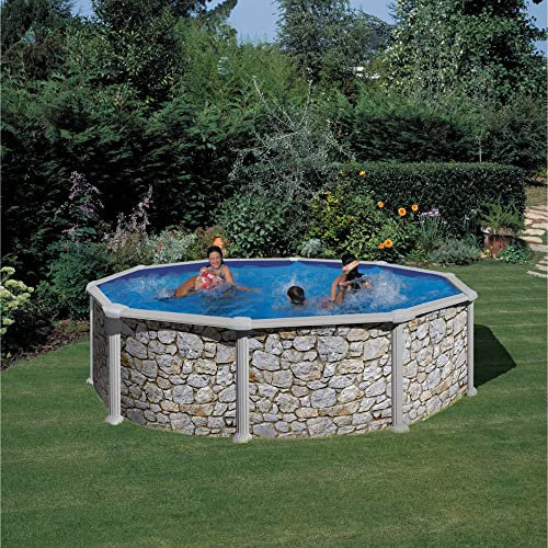 Summer Fun Stahlwandpool rund Vigo ø 4,60m x 1,20m Steindekor Set Modell SF Rundpool