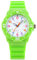 FeiWen Kinder Cartoon Uhren Drehbar Mehrfarbig Plastik Wählscheiben mit Kautschuk Band 50M Waterproof Analog Quarz Armbanduhren, Grün