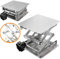 Scientific Labor Jack 100 x 100mm Edelstahl,Lab Stand Tisch Rack Scissor Lifter für Wissenschaftsexperiment