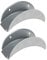 BigDean 2x Gartenschlauchhalter aus Metall 29x13 cm - bis zu 25 Meter - Robust & stabil - Wand-Aufhängung mit Schrauben