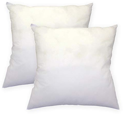 Haus und Deko 2er Pack Füllkissen 30x30 cm Innenkissen Polyester Sofakissen Kopfkissen Kissen Weiß #2246 (30 x 30 cm)