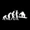 SUIFENG Autoaufkleber 15.2 cm X 6.1 cm Snowboard Vinyl Fashion Evolution Auto Aufkleber Abziehbilder Schwarz Silber