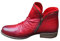 Stivali Donna Moda Casual Retro Tinta Unita Scarpe Corte con Cerniera alla Caviglia (37,Rosso)