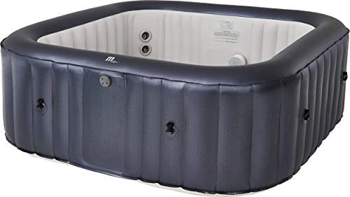 Otium Neueste Mspa Tragbarer Whirlpool Quadrat 6 Personen Outdoor Bubble Spa Pool Inflation Smart Filtration, UVC Desinfektionstechnologie, 36 Grad Schnellheizung