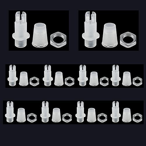 SRunDe 10pcs M10 Pendentif Anti-traction Connecteurs Écrou En Plastique Cordon Grip Câble De Verrouillage Fil Pinces Réglables Plafonnier Clips De Câble Passe-fil pour Câblage Suspension Luminaire