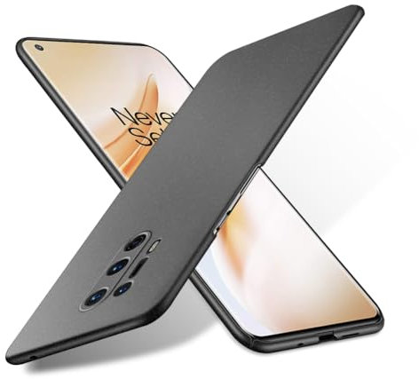 Bastmei für OnePlus 8 Pro Hülle, Ultraleicht Ultradünn Kratzfest rutschfest Kameraschutz Mattierte Textur Hart PC Handyhülle Hülle für OnePlus 8 Pro (Schwarz, Mattierte)