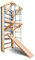 Sport & Spiel Sprossenwand Sport-5-240 Indoor Kletterwand & Turnwand, Klettergerüst aus massivem Buchenholz, Schwedische für Kinder