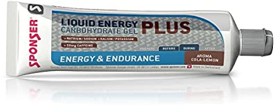 Liquid Energy Plus Geschmack Cola-Lemon für Energie und extra Widerstandskraft - Carbohydrate Gel mit Kaffein - Tube Gel, 70 g