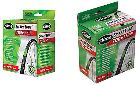 Slime 30062 Cámara Interior de Bicicleta con Sellante de Pinchazos Sellado Autónomo + 30061 Cámara Interior de Bicicleta con Sellante de Pinchazos, Sellado Autónomo, Prevenir y Reparar