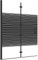 vidaXL Cabine de Douche Pliable Paroi de Baignoire Paroi de Douche Cabine de Baignoire Salle de Bain Maison Intérieur ESG 100x140 cm Noir
