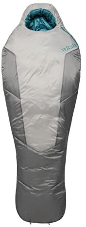 Rab Damen Solar Ultra 3 Schlafsack, Dark Pewter, Regular Left