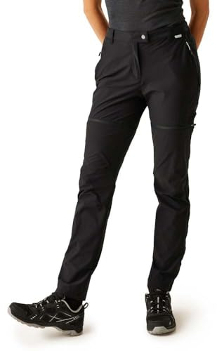 Regatta Women's Mountain Zip Off Walking Trousers Black