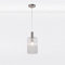 firstchoicelighting Chrome & Clear Ribbed Glass Pendant Light Fitting, Kitchen Island Dining Ceiling Light, Height Adjustable 40cm - 100cm, LED Compatible