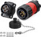 CNLINKO YM-20 Industrieller Wasserdichter Steckverbinder IP68 Rundsteckverbinder Luftfahrtstecker im Militärdesign PBT-Gehäusestecker Aviation-Anschluss M20 2-12 Polig Flanschdose (4 Polig)