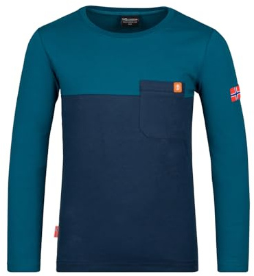 Trollkids Kids Bergen Longsleeve | Robustes Longsleeve, Pflegeleichtes Baumwoll-Polyester-Mischgewebe, Angenehmes Tragegefühl