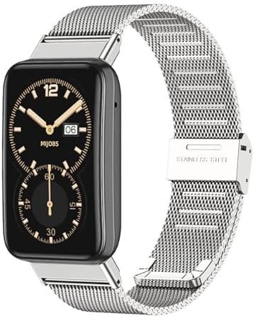 Mi Band 7 Pro Armband, Metallarmband Uhrenarmband für Xiaomi Mi Band 7 Pro Smart Wristbands Ersatzzubehör, Ersatzarmband (Mailand Silber)