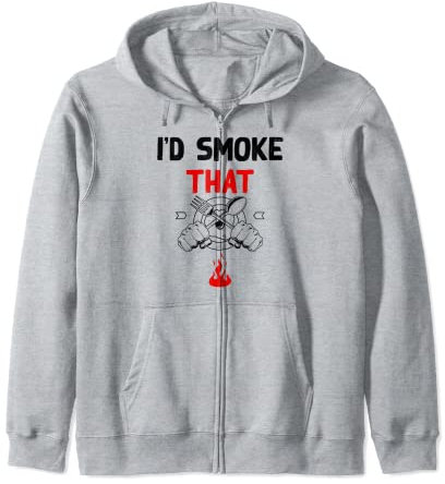 Grillen BBQ Smoker Chef Daddy I'd Smoke That Funny Eat Beef Kapuzenjacke