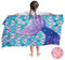 Ulticool Mikrofaser Kinder Handtuch 140 x 70 cm - Meerjungfrau Einhorn - Leicht Reisehandtuch Schnelltrocknend Badetuch Strandhandtuch Microfaser Microfiber - Reise Strand Sport Kind Mädchen