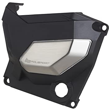 POLISPORT 8485300001 - Kupplungsdeckelschutz aus widerstandsfähigem Kunststoff kompatibel mit Motorräder Kawasaki Z900 17'-21' in Farbe Schwarz