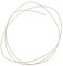 Alambre de plata de ley 925 de 50 cm para hacer joyas, alambre de cuentas de 0,6 mm