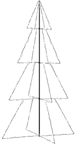 Bussandri Exclusive - Weihnachtsbaum Kegelform 360 LEDs Indoor und Outdoor 143x250 cm