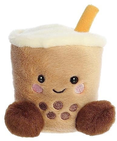 Aurora, 33687 Palm Pals Boba Bubbletea, Plüschtier, Braun, 13cm