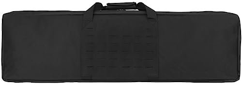 ACEXIER Taktische Tasche 39,4 Zoll Molle Multifunktions-Tragetasche Jagd Militär Schießen Airsoft Paintball Kampfgewehr Taschen (Black)
