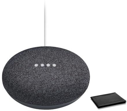 Google Lautsprecher-Assistent, Freisprechhilfe und Smart-Geräte-Integration, inklusive Premium-Tasche (Anthrazit, Standard) Großverpackung