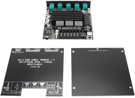Carte D'amplificateur de Puissance Numérique Bluetooth, ZK ST21, Carte D'amplificateur de Puissance Bluetooth 2.1 Canaux, Double Caisson de Basses 100 W et 200 W, Module de Carte