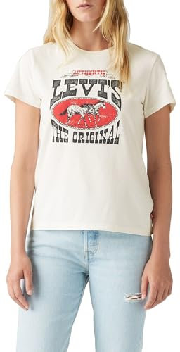 Levi's The tee, Camiseta Mujer, Horse Poster Pirate Black, M