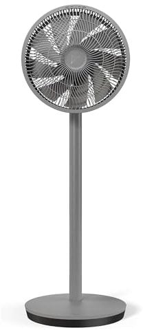 Duux Whisper Essence Ventilateur sur Pied Silencieux - Oscillation horizontale automatique - Très économique avec une consommation de 16W - Gris