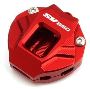 Porte-clés moto Porte-clés Pour SUZUKI SV650 S SV 650 SV650S SV1000 Toute L'année Accessoires De Moto CNC En Aluminium, Porte-clés, Coque, Chaîne De Couverture(SV650-2)