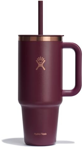 Hydro Flask 40 Oz Travel Tumbler Black Cherry Rose Gold