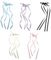 Pinzas para el Pelo con Lazos Largos de Satén,10 PCS Lazo Pelo Mujer Clip de Metal Antideslizante para Mujeres y Niñas Accesorios Elegantes para Bodas Día de la Mujer o Diario