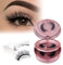 GEMERRY Magnetische Wimpern 2 Paare Magnet Wimpern ohne Eyeliner Künstliche Magnet Wimpern Wiederverwendbar Natürlicher Look mit 1 Stk Zange für Dating Party Make-up（Style-SNW02)