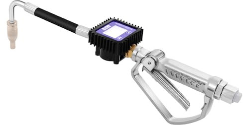 WDZCZDoo Elektronische Ölmesspistole, Pneumatisch Zapfpistole mit Drehgelenk, Öltransferpumpe mit Digitalem Zählwerk für Heizöl Schmieröl