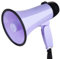SAGELSHN Megafon Megaphon Bullhorn-Hand-Megaphon, Einstellbare Lautstärkeregelung, Bullhorn-Lautsprecher, Tragbarer Bullhorn-Lautsprecher Mit Klarer Stimme Megafon für Demonstrationen(D)