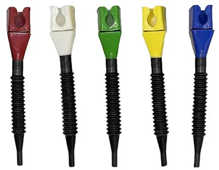5Pcs Flexible Wide-Mouth Funnel with Built-In Filter, Snap Fit Car, Oil Funnel for Car, Adblue, Collapsible Silicone for Automotive, Household, and Outdoor Use
