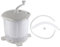 ZenithAur Machine à laver à manivelle, mini-machine à laver portable et sèche-linge compact, déshydratation efficace Petite laveuse manuelle pour dortoir Camping Nordic Grey