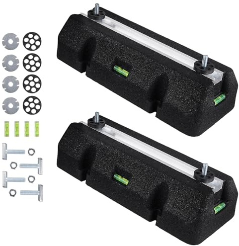 WISSCOOL Floor Mounting Base Kit Mini Split AC, 7000-18000 BTU, 1400 lbs | Heavy-duty outdoor condenser base with rubber anti-vibration pads for Air Conditioning Condensers and heat pump systems
