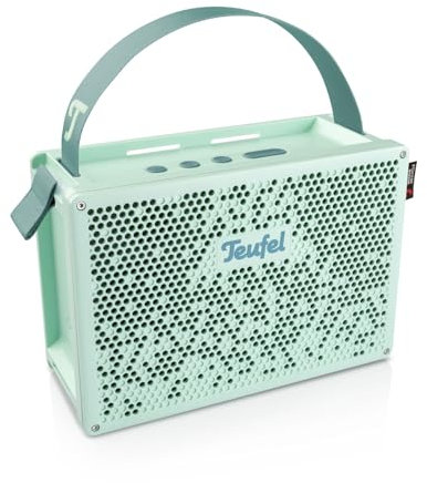 Teufel MYND - Tragbarer Bluetooth Lautsprecher Wasserdicht IP67, 2.1 System mit bis zu 42 Std Akkulaufzeit, Powerbank Funktion - Light Mint