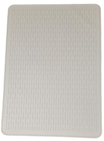 Folpus Protection de plaque de cuisson en silicone pour plaques à induction, tapis de protection pour plan de travail, Beige