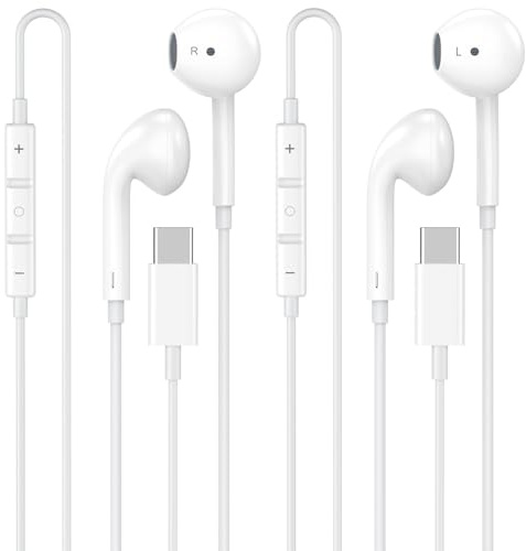 2er-Pack Apple MFi-Zertifiziert USB C Kopfhörer In-Ear für iPhone 17 16 15
