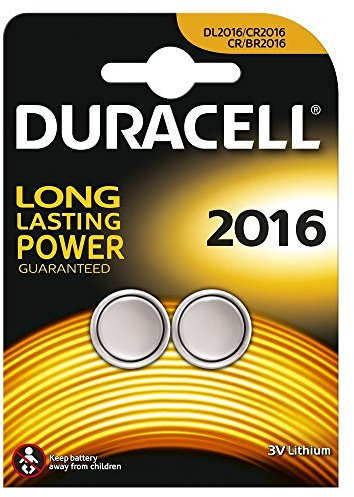 Lot de 10 Piles DURACELL CR2016-5 Blister A 2 Piles - Lithium 3V
