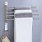 ETiME Barre Porte Serviettes Pivotante à 180 Degrés, Porte-Serviettes Mural Chromé avec 4 Bras, Porte Serviettes Salle de Bain, Sèche-Serviettes en Acier Inoxydable SUS304 avec Crochet