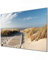banjado Glas Magnettafel 75x50cm / Magnetwand Glas/Magnetpinnwand als Memoboard Glas/Pinnwand Magnettafel Küche, Büro, Kinderzimmer inkl. 4 Magnete & Montageset - Dünen