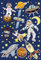 AVERY Zweckform Kinder Sticker 10 Aufkleber (extra groß, Weltall, Weltraum, mit Glitter, für Kinder zum Aufkleben, Kindergeburtstag, Mitgebsel, Gastgeschenke, Spiele, Schatzsuche) Art. 53251