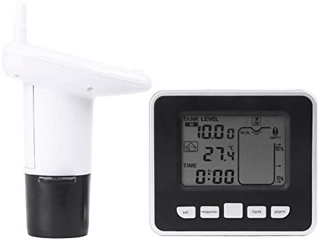 VBESTLIFE Ultrasonic Level Sensor, Ultrasonic Water Tank Liquid Depth Level Meter Sensor with Temperature Display for All Non-corrosive Liquid