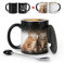 Color Changing Cat Mug - Cute Coffee Mug for Women, Funny Gifts with Lid, Anime Ceramic Cup (11oz) for Birthday Christmas Halloween
