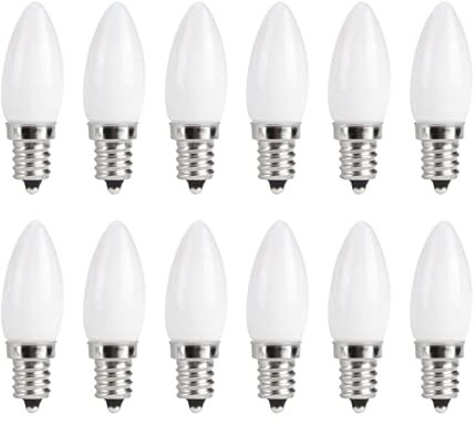 10 bombillas LED E12 para lámpara de candelabro, lámpara de pared empotrada en espiral, bombilla blanca cálida, accesorio de lámpara para el hogar, armario de coche, iluminación de hotel, 1.5 W CA 230